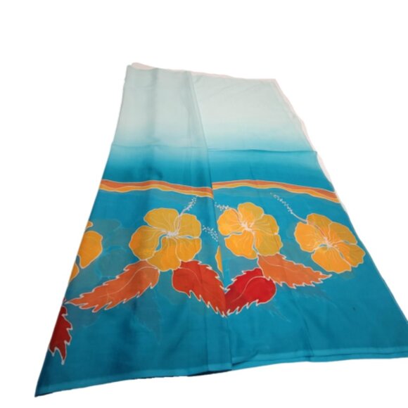 Cover Up Long Wrap, Halter or Strapless Wrap Dress Cotton Coverups - Picture 7 of 7